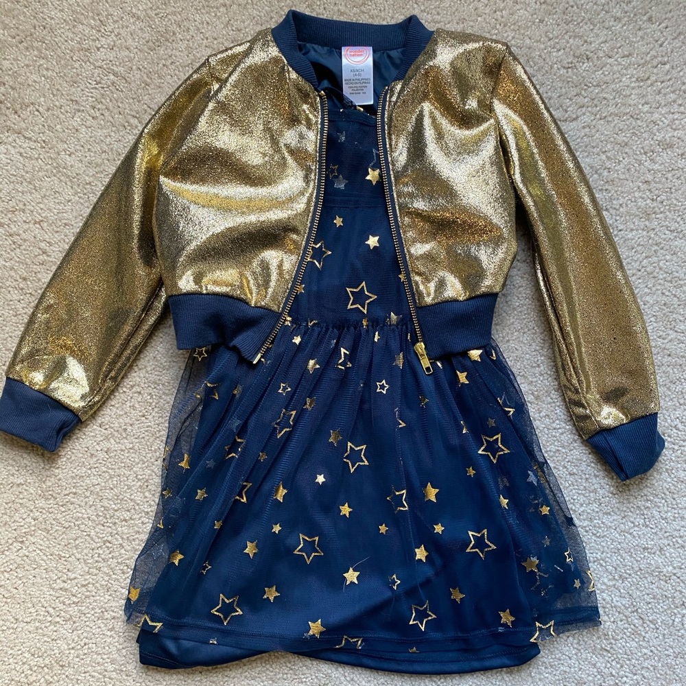 Wonder nation dress and jacket set